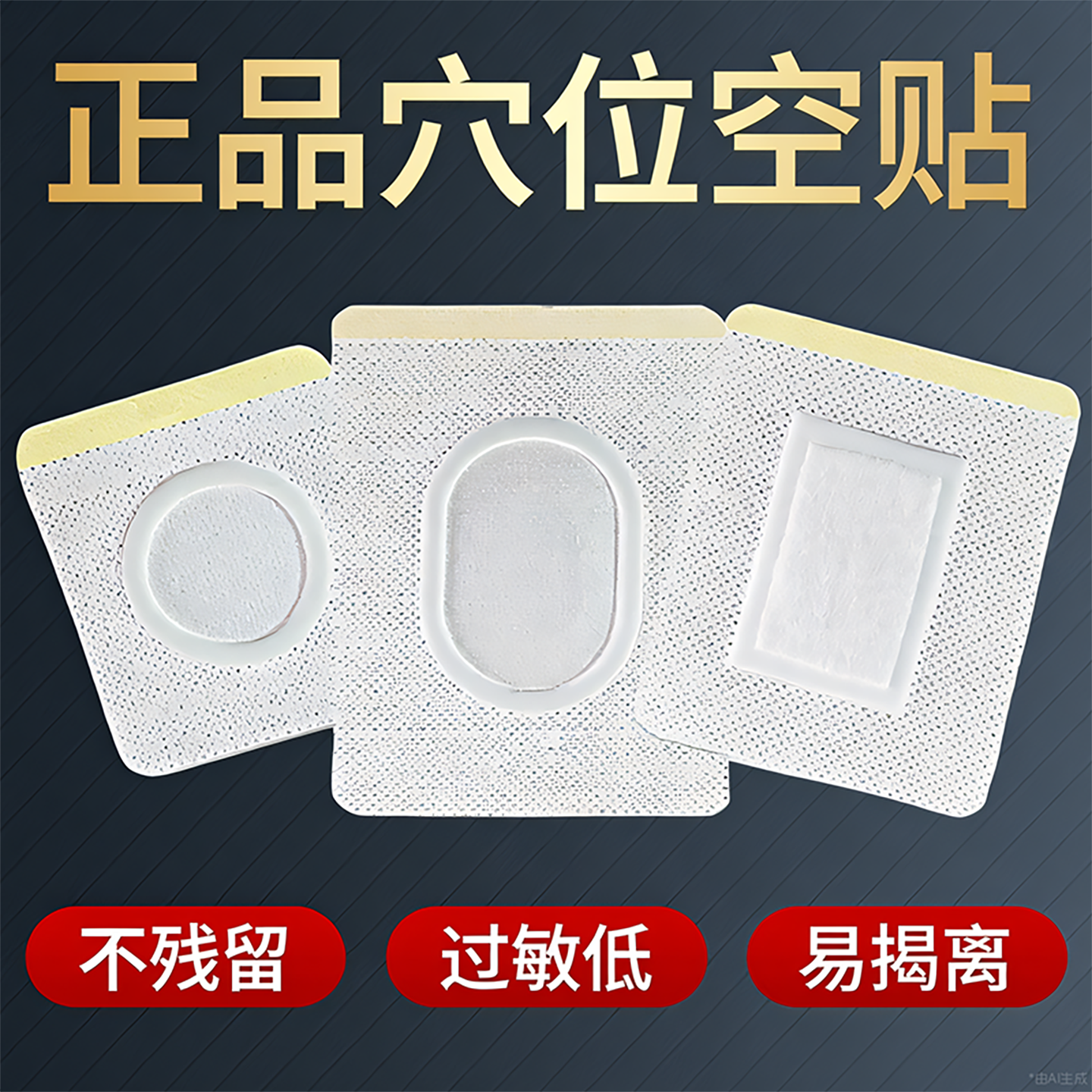 大号无纺布透气关节穴位空白敷贴