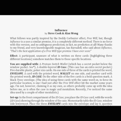 魔术教学 24超强卡片匹配Influence by Steve Cook&Alan中文讲义