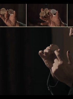 魔术教学 2024创新硬币花式Flamenco Coins 多手法 新花式 纯干货