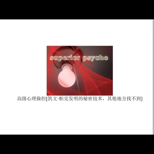 魔术教学 2025心灵魔术 Superior Psyche 强控效果 中文讲义 超值