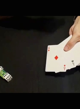 魔术教学 2024即兴纸牌心灵Acaan骰子与纸牌 完美表演手法 超值版