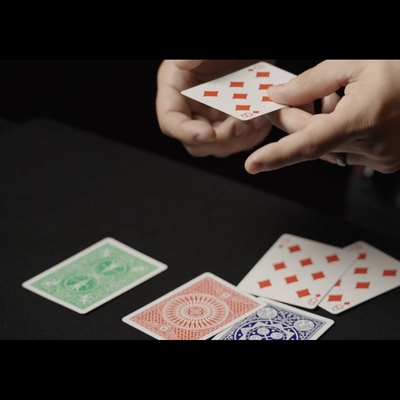 魔术教学 2024纸牌变色龙Cardboard Chameleons by Daryl新式手法