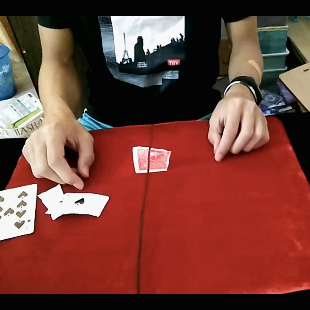 魔术教学 2024刘谦纸牌站立 抖音网红 揭秘 制作简单上手快 超值
