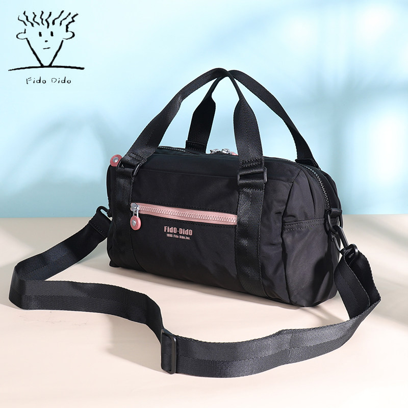 菲都狄都2025新款女士斜挎包轻便休闲单肩帆布包简约斜跨百搭小包