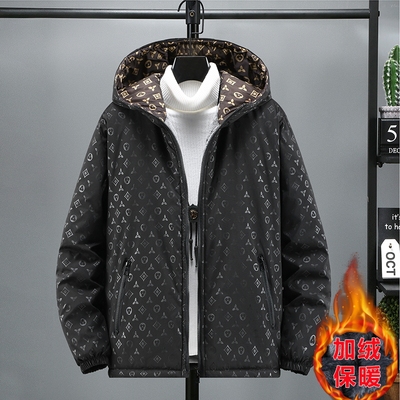 2025年新款加绒加厚外套男