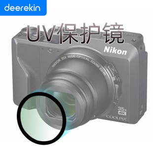 高清UV镜适用尼康A1000镜头保护镜 Coolpix A相机A900镀膜防尘贴