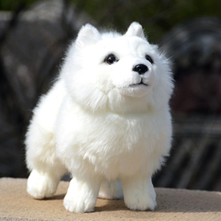 可爱仿真萨摩耶狗狗公仔毛绒玩具白色狗玩偶安抚娃娃儿童其他生日