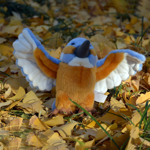 仿真可爱翠鸟毛绒玩具蓝色小鸟蜂鸟玩偶禽类鸟公仔动物园礼物礼品