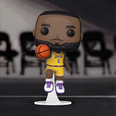 现货Funko POP篮球NBA湖人-勒布朗詹姆斯6号球衣手办潮玩新年礼物
