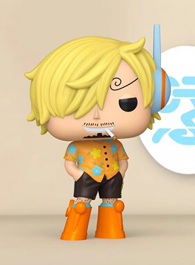 Funko POP海贼王弹头岛One Piece路飞山治罗宾布鲁克索隆雷利手办