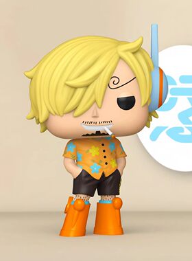 Funko POP海贼王弹头岛One Piece路飞山治罗宾布鲁克索隆雷利手办