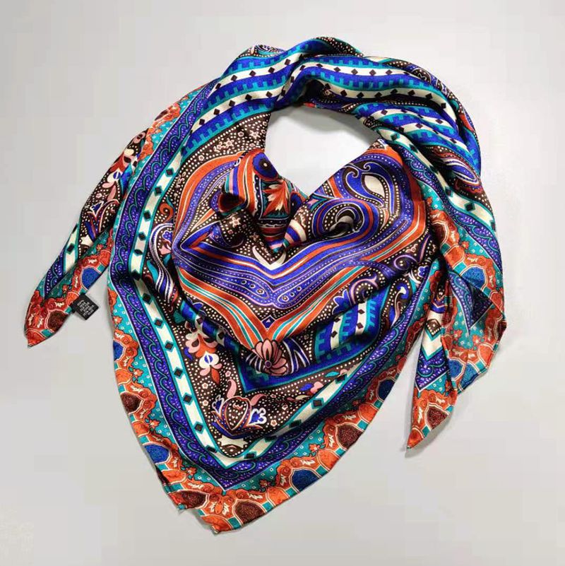 意大利素绉缎丝巾围巾