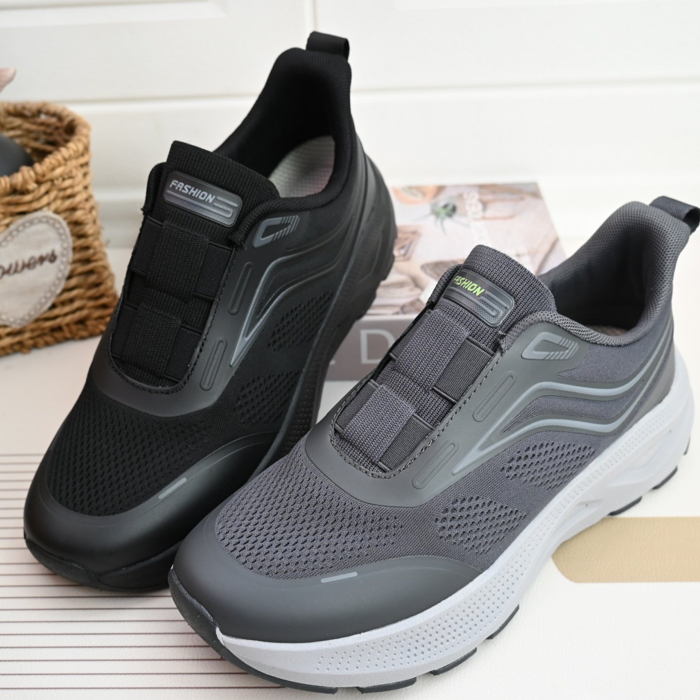 26春秋老北京透气健步鞋宽松圆头轻软底防滑一脚蹬情侣爸爸男单鞋,流行男鞋,健步鞋,淘宝优惠券,粉丝福利购,淘宝优惠卷