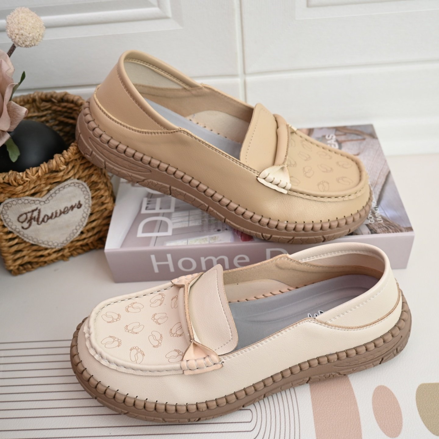 26春秋老北京平底一脚蹬中老年人妈妈浅口防滑休闲鞋女单鞋42大码,女鞋,乐福鞋（豆豆鞋）,淘宝优惠券,粉丝福利购,淘宝优惠卷