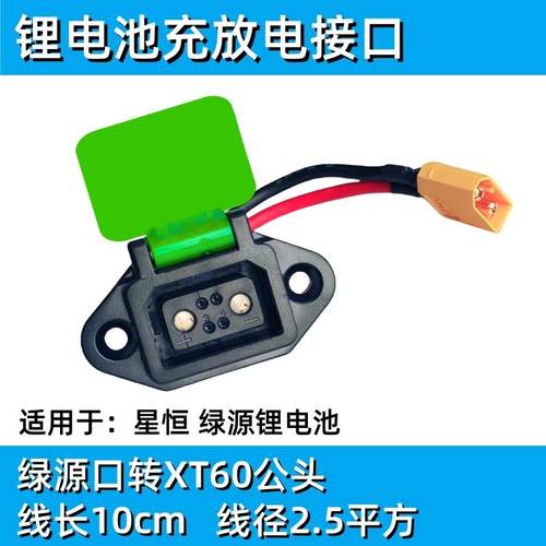 星恒爱玛绿源锂电池接口插座