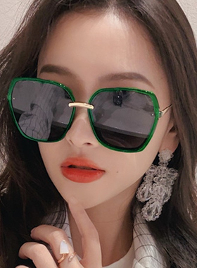 韩版复古女款方框街拍遮太阳批發