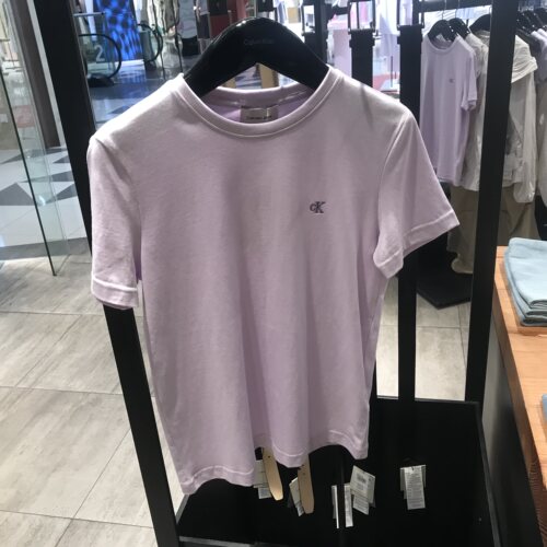 CK印度产100%棉修身女T恤