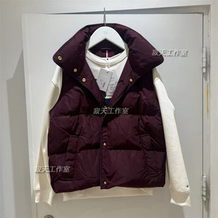 WW46545国内代购Tommy 25秋冬新款女士单排扣绣标羽绒服背心