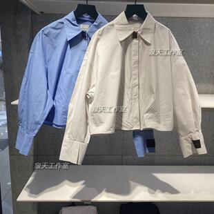 【新春红品】CK Jeans 25早春女士本命年经典布标纯棉衬衫40431WF