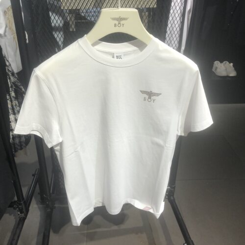 BOY LONDON26春男女同款爱丽丝烫钻纯棉短袖短袖T恤 B262N0114901
