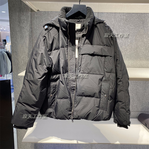 男士轻暖连帽鹅绒服羽绒服