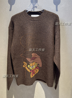 Fun潮牌国内正品代购2025秋款宽松百搭针织衫撞色男女FGY15402F