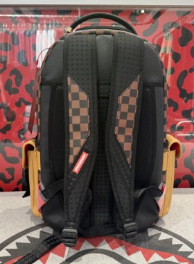 SprayGround棋盘格机能双肩包