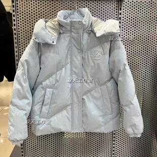 Fun潮牌国内专柜代购2024冬季新款女士可拆帽时尚羽绒服FMW744A6L