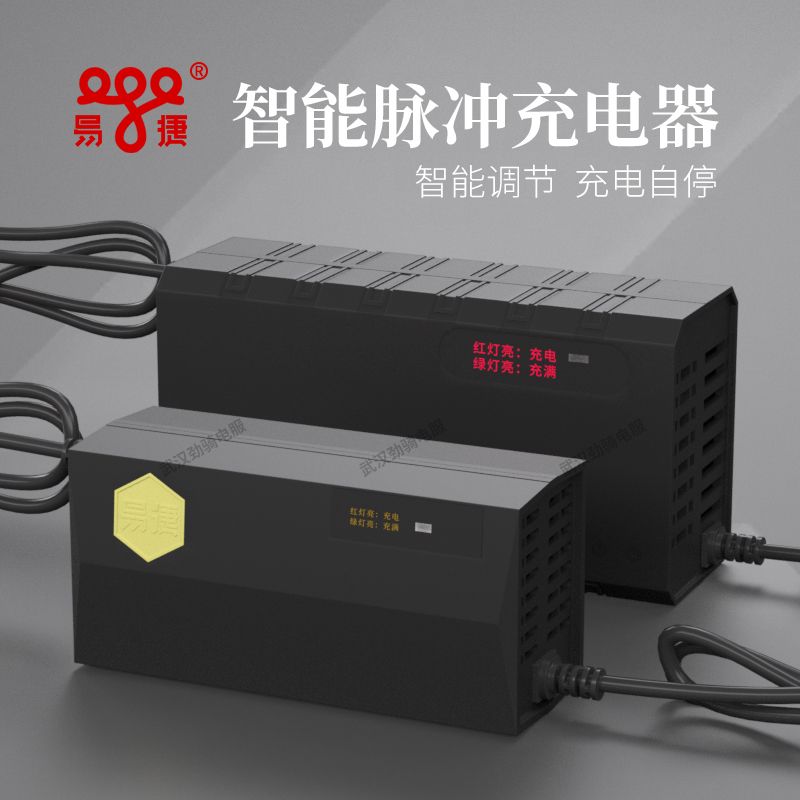 正品易捷充电器超威天能雅迪爱玛通用电动车电瓶车新国标冲电器