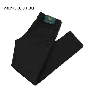 百搭合体裤 蒙口透男士 时尚 2025新款 子休闲舒适日常通勤 黑色牛仔裤