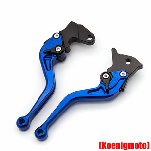 适用张雪机车复古车500F 铝合金刹车牛角可调节离合手把拉杆 改装