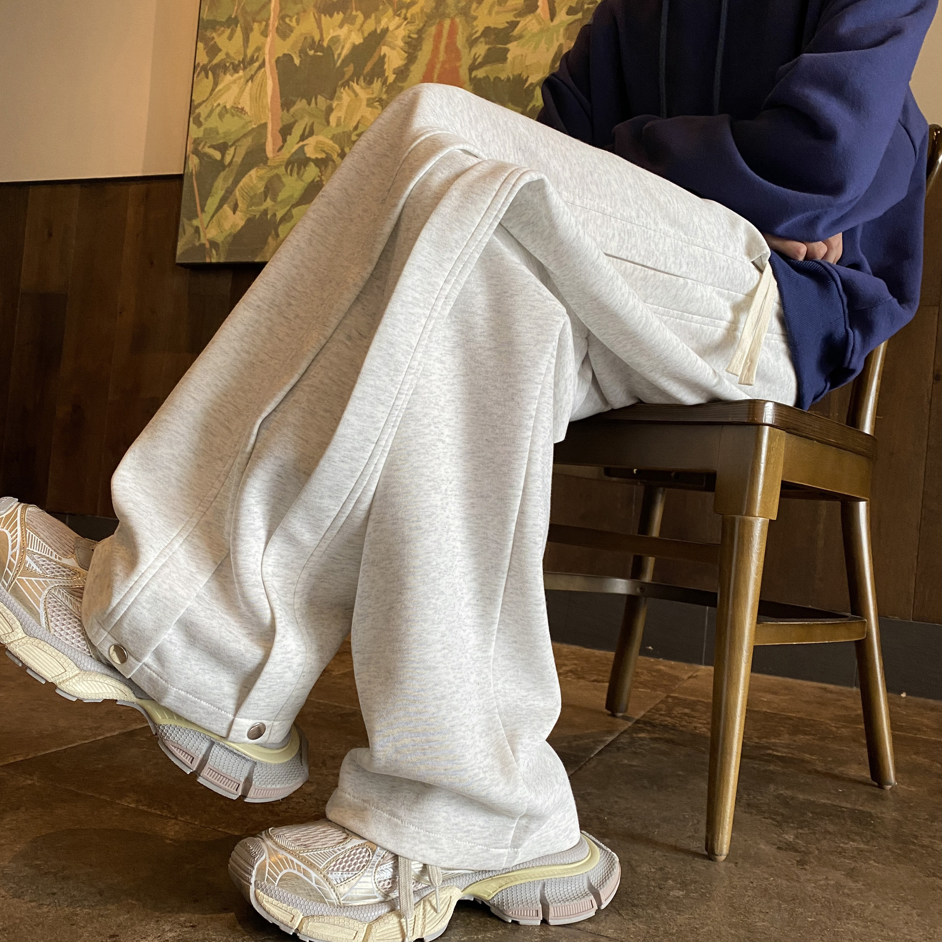 美式复古重磅休闲裤男