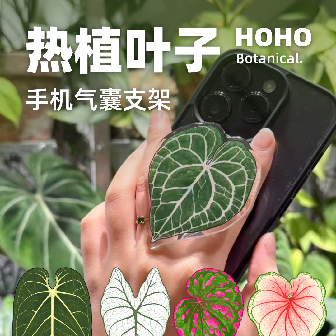 植物绿植磁吸冰箱贴手机支架