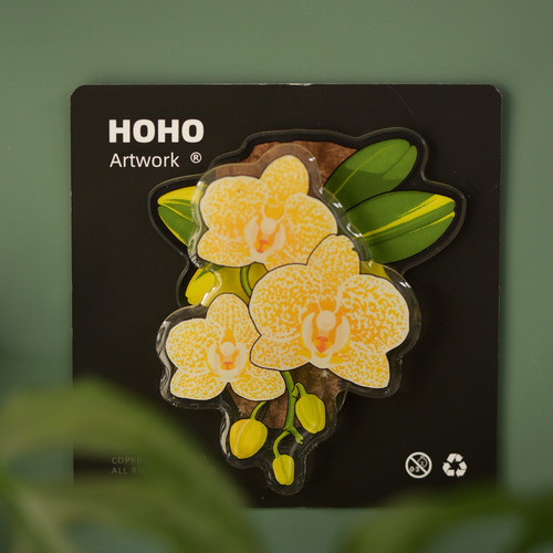 HOHO原创蝴蝶兰亚克力磁吸冰箱贴