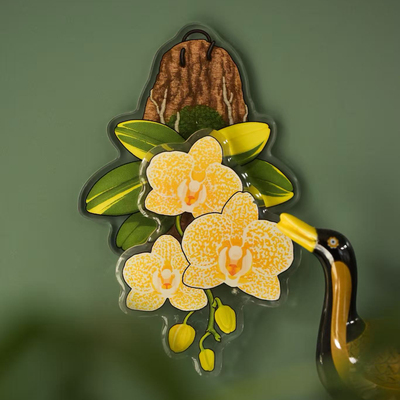 蝴蝶兰磁吸亚克力冰箱贴