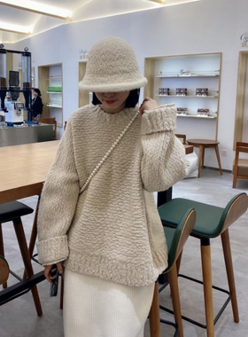 MACQNF正品2025秋季新款百搭宽松慵懒风显瘦长袖针织套头MQ27206