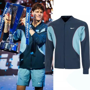 NIKE耐克网球服男年终总决赛运动辛纳长袖训练速干夹克外套FD5342