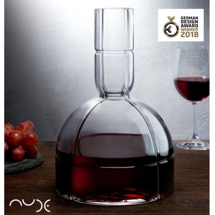 土耳其进口Nude水晶GDA获奖作红酒醒酒器原创设计大号桌面摆件