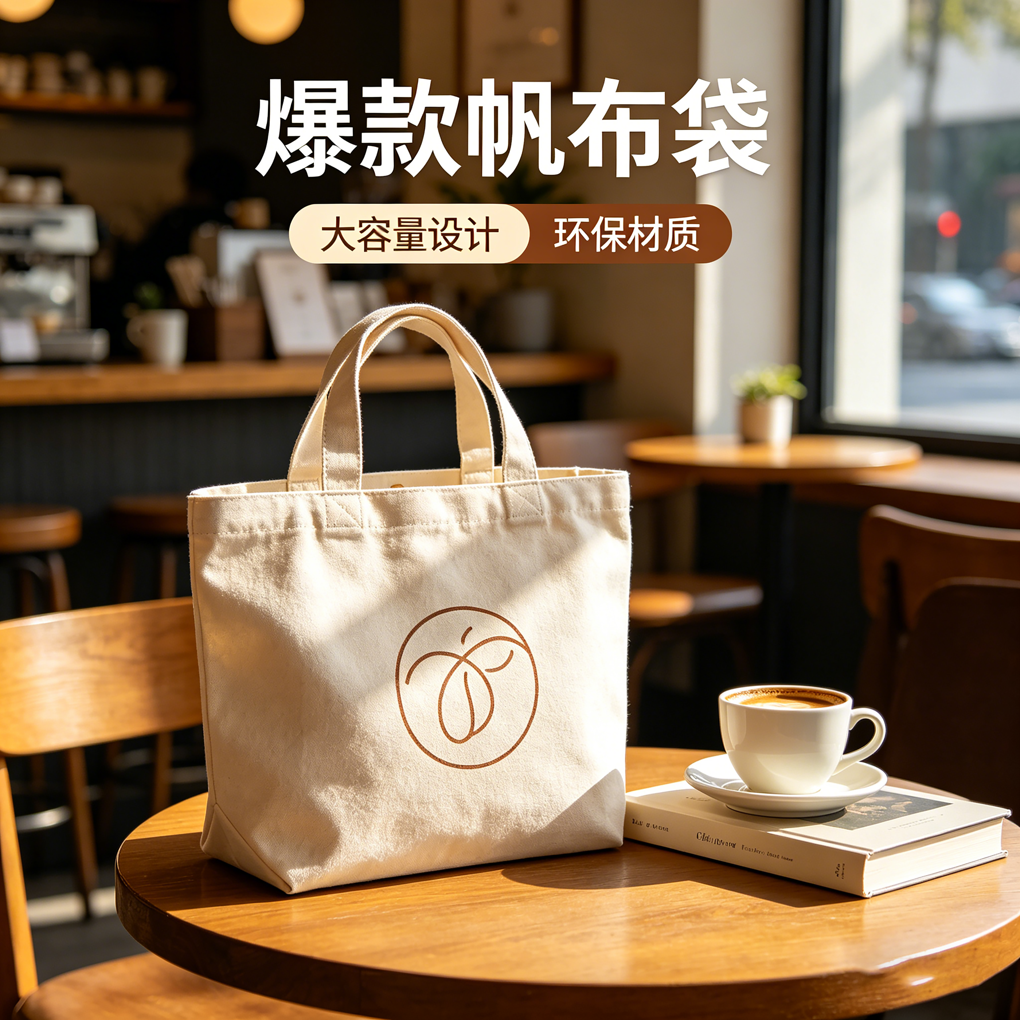 帆布袋定制印 logo 展会宣传布袋纯棉手提袋团建礼品定做in棉布包