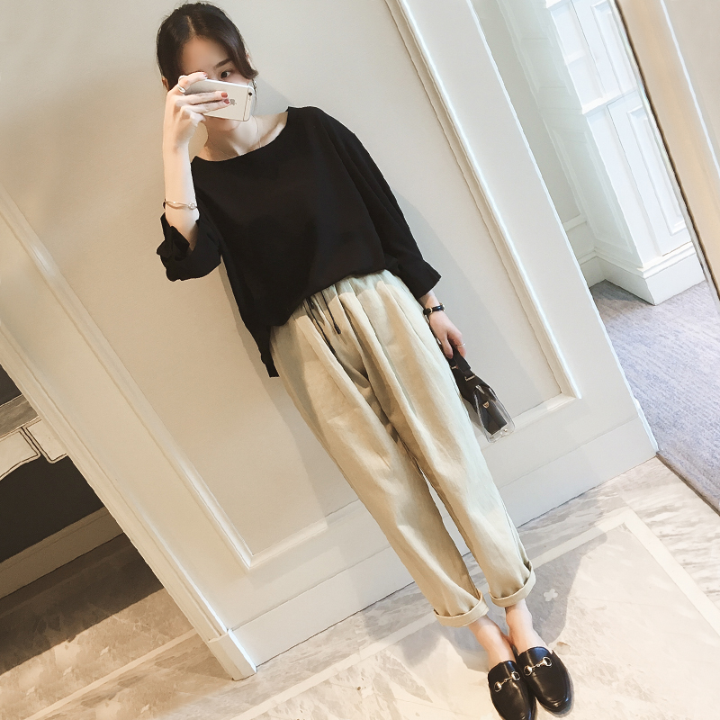 2018初秋季大碼女裝胖mm新款時髦套裝微胖妹妹洋氣心機減齡兩件套