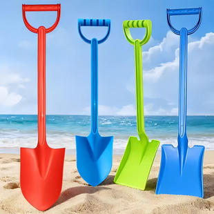 儿童沙滩铲子加厚大号海边挖沙子工具玩雪海滩戏水塑料铲玩具套装
