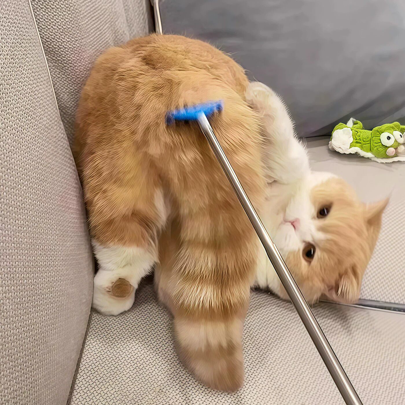 宠物痒痒挠可伸缩长杆逗猫棒不伤肤按摩舒适挠痒神器猫狗撸毛玩具