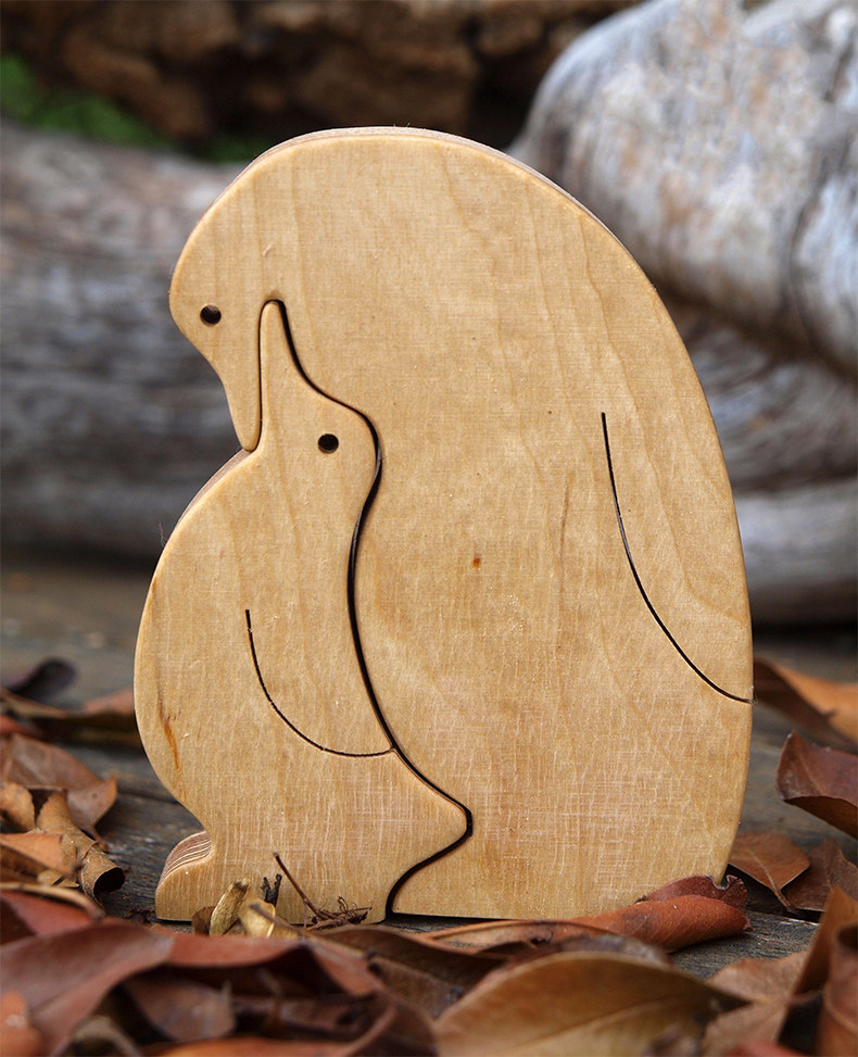HANDMADE DIY WOOD PLAY PARENT-CHILD SOLID WOOD ANIMAL TOYS SEMI-FINISHED HOMEMADE CHILDRENS WOODWORKING DIY MATERIAL KIT