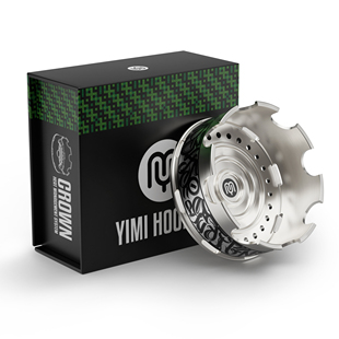 YIMI HOOKAH | 一米水烟304不锈钢碳盒皇冠碳隔水烟壶配件HMD