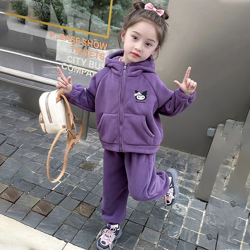 女童秋冬运动卫衣套装儿童两件套
