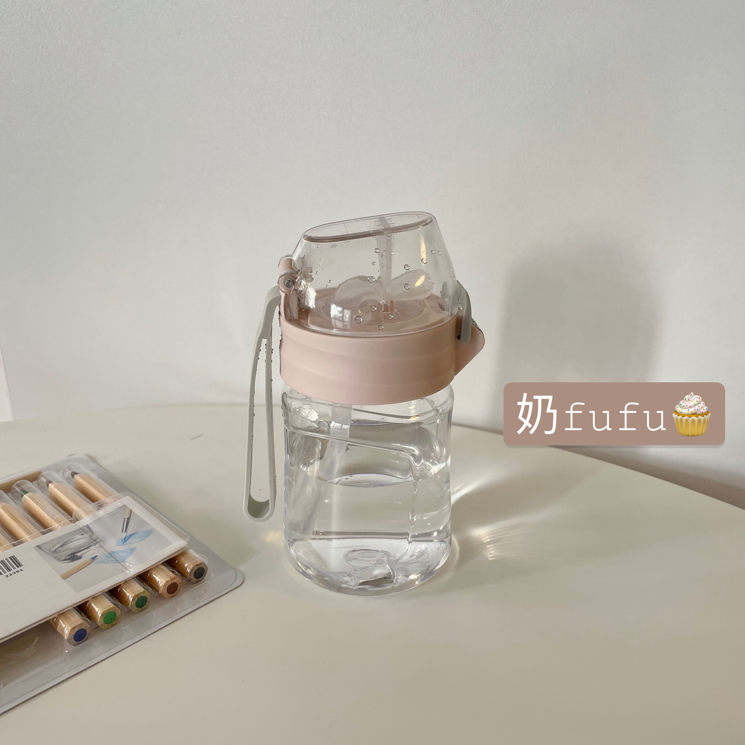 软糯~奶fufu夏季塑料吸管水杯子女ins风简约高颜值便携随手杯水瓶|ruв категории посуда, кубок/кубок/чайник, пипетка кубок - от Buy2taobao.com для оказания профессиональной услуги покупки агента Taobao