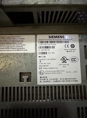 议价西门子触摸屏 6AV7861-3TB10-1AA0可维修