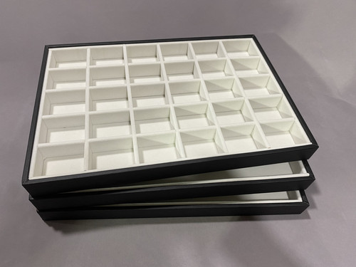 新款裸珠看货柜台摆放展示盘首饰收纳盒文玩配件展示架玉器托盘