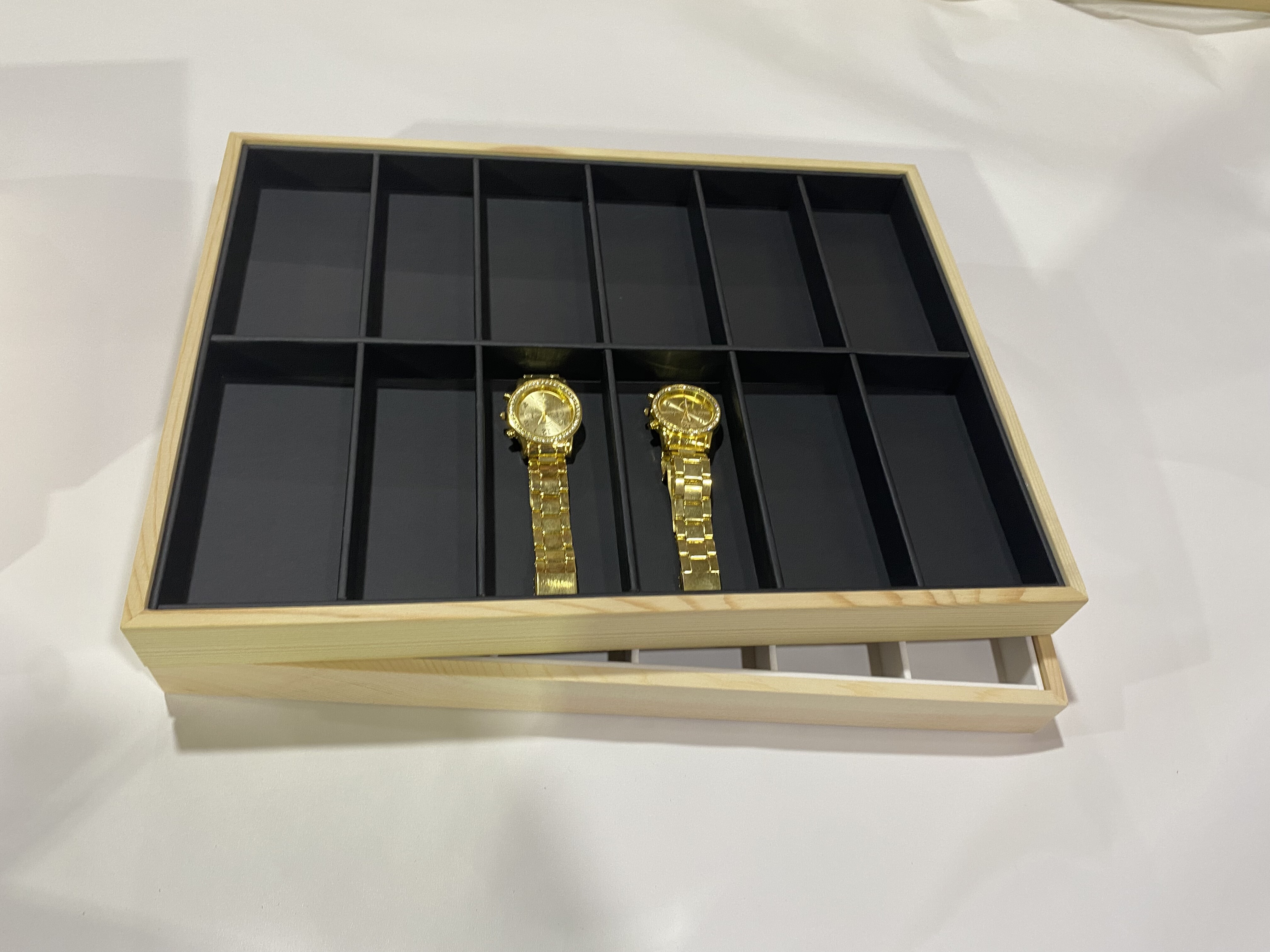 新款12位手表展示托盘直播间手表陈列道具柜台摆摊展示架手链手镯