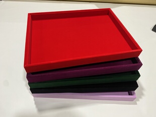 新款大号绒布首饰盒手镯盒项链盒戒指盒手链盒珠宝盒饰品盒收货盘